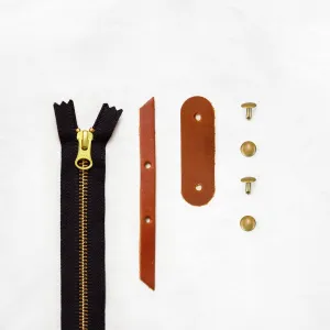 Oberlin - Chestnut Zipper Closure Kit