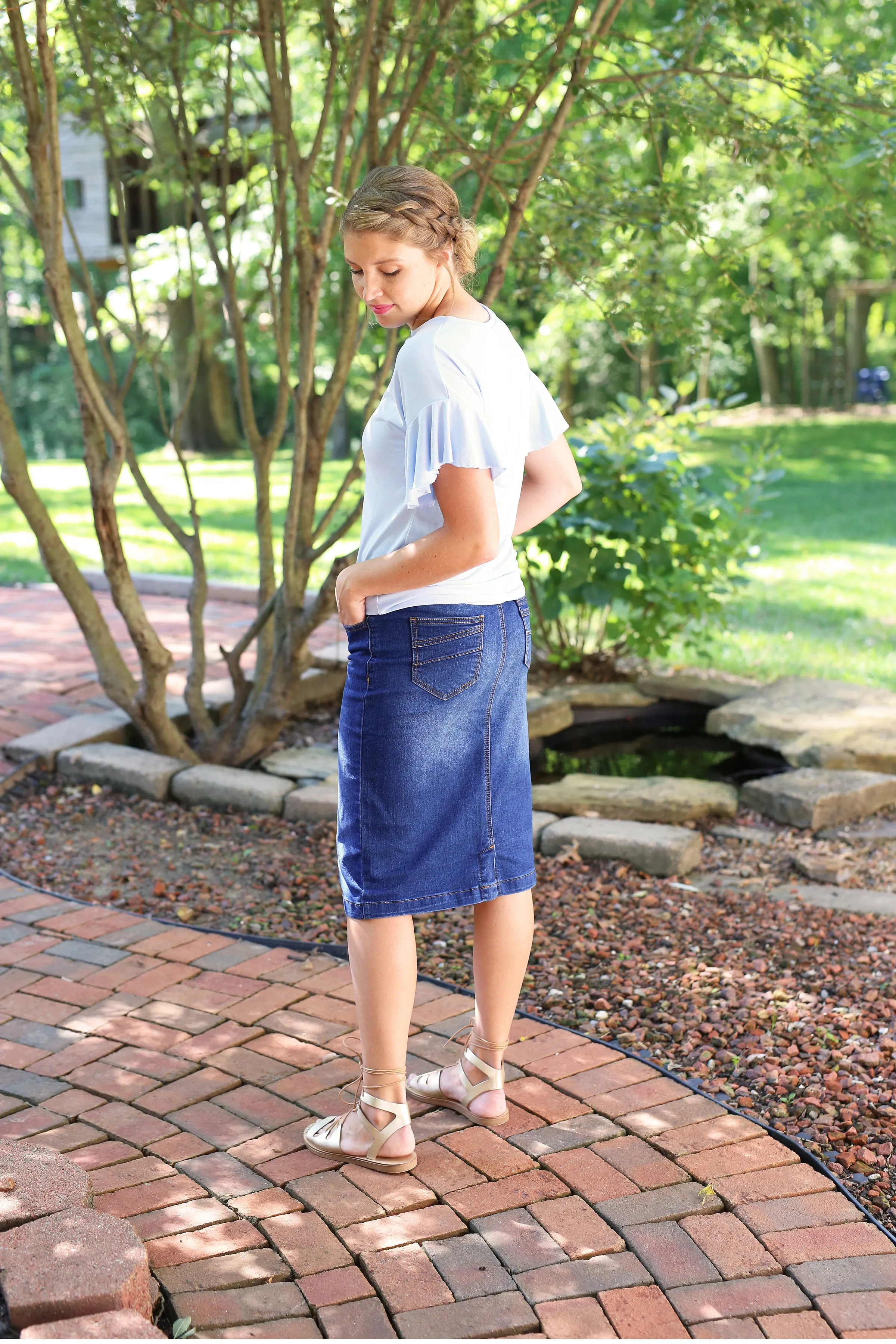 Perfect Pencil Denim Skirt