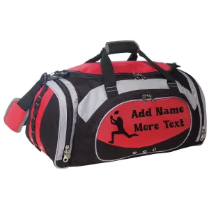 Personalized Deluxe Sports Duffel Bag for Kids and Adults - Football