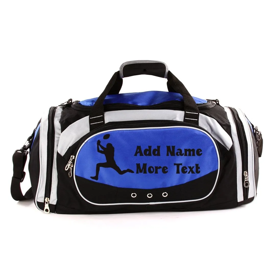 Personalized Deluxe Sports Duffel Bag for Kids and Adults - Football