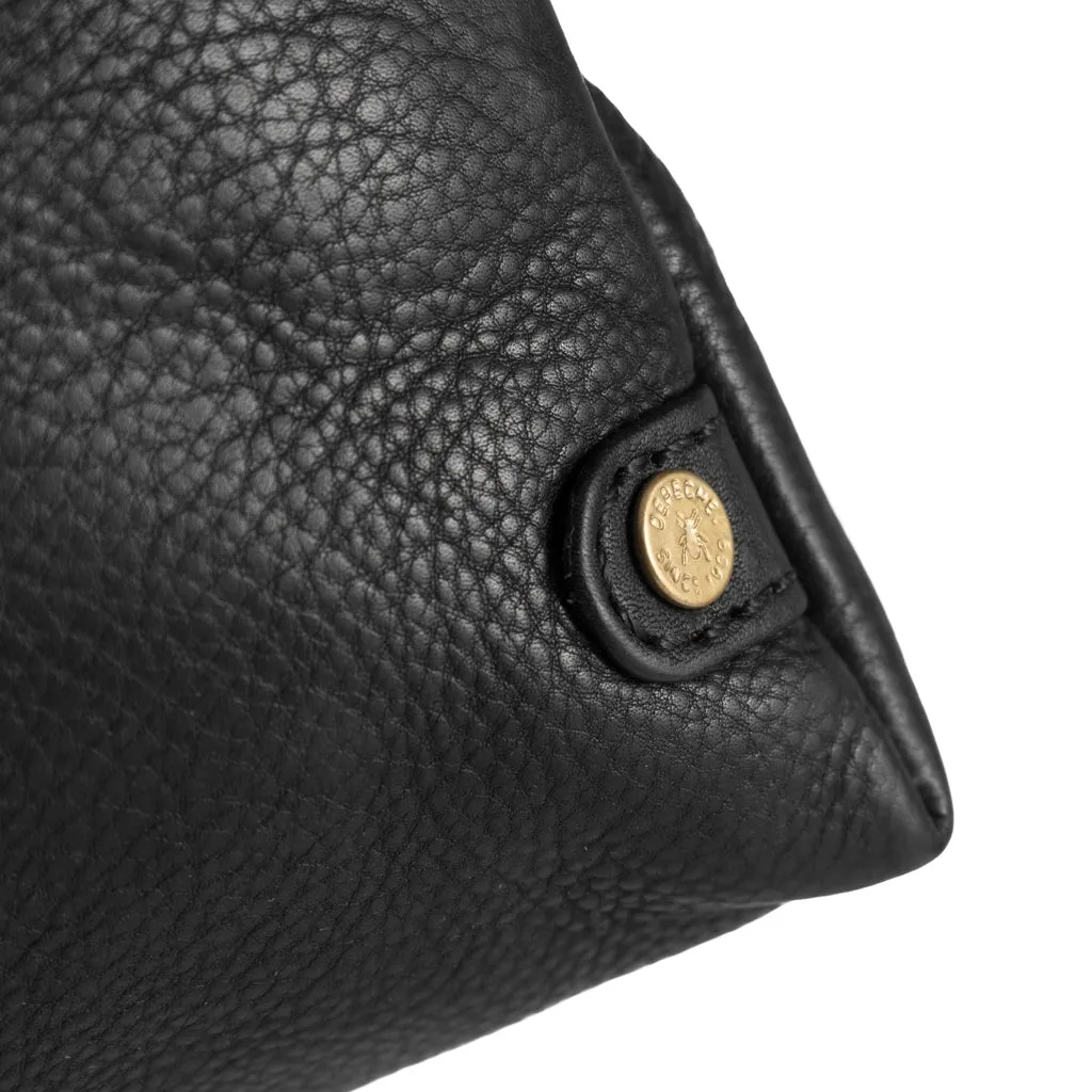 Small leather clutch in classic design / 15472 - Black (Nero)