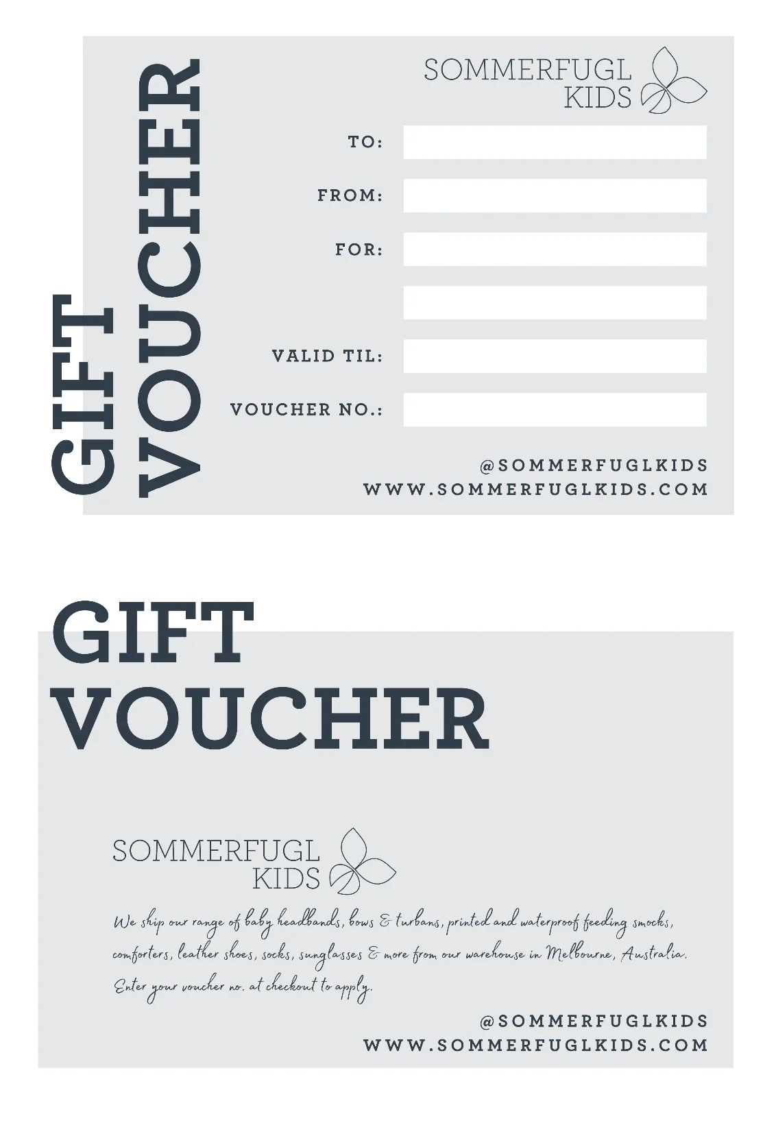 Sommerfugl Kids Gift Card