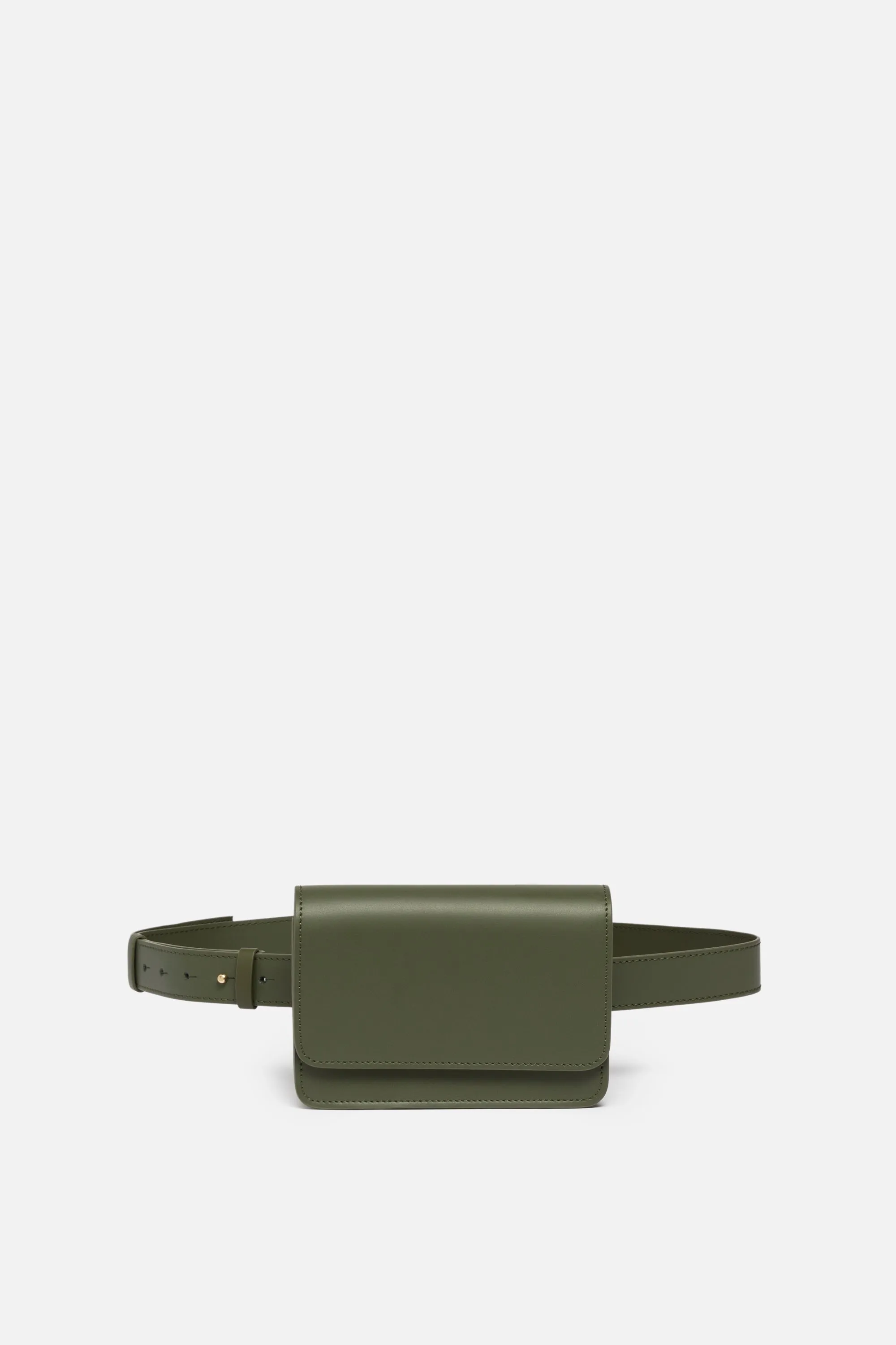 SSW - Parisian Leather Belt Bag in Olive Green