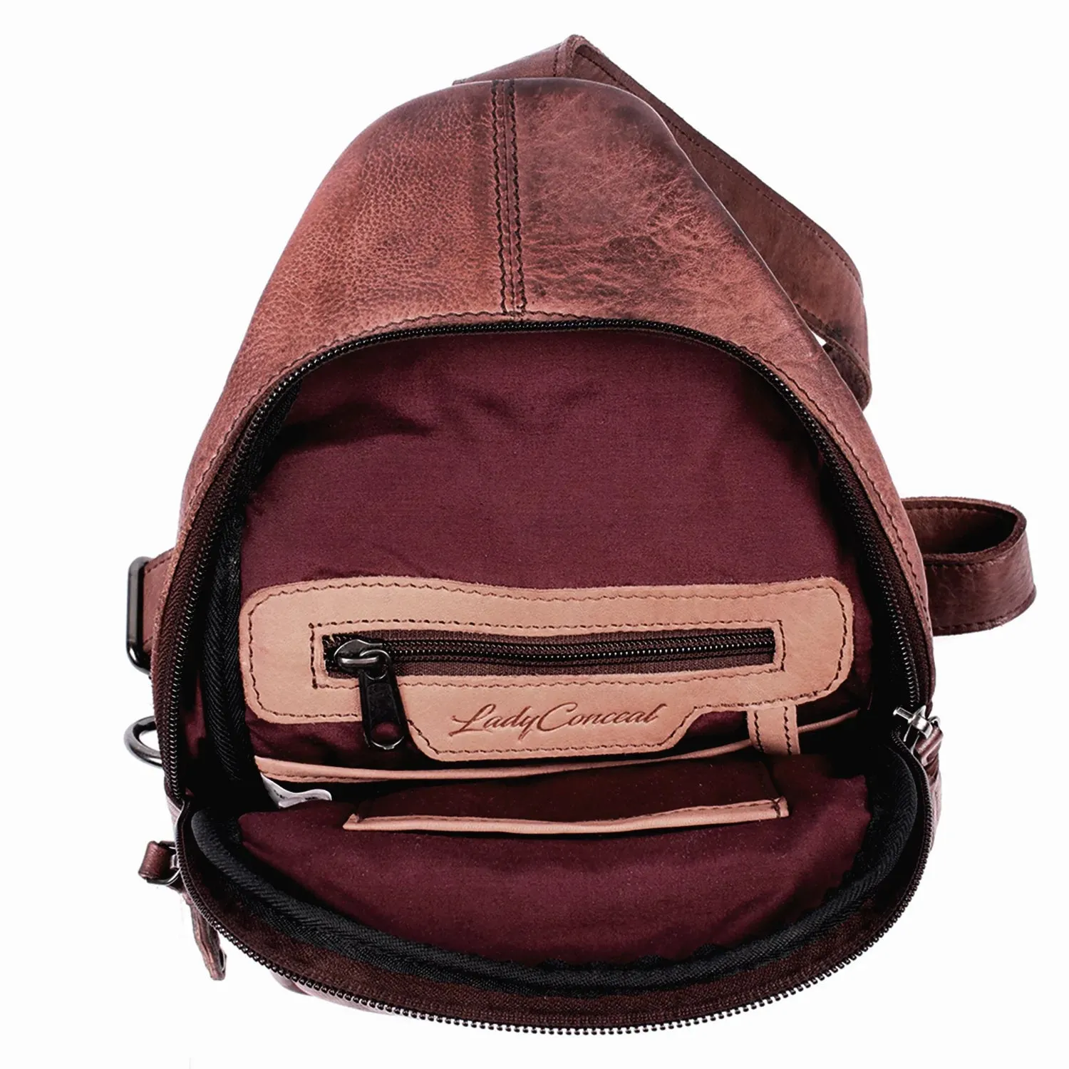 Taylor Leather Concealed Carry Sling Backpack