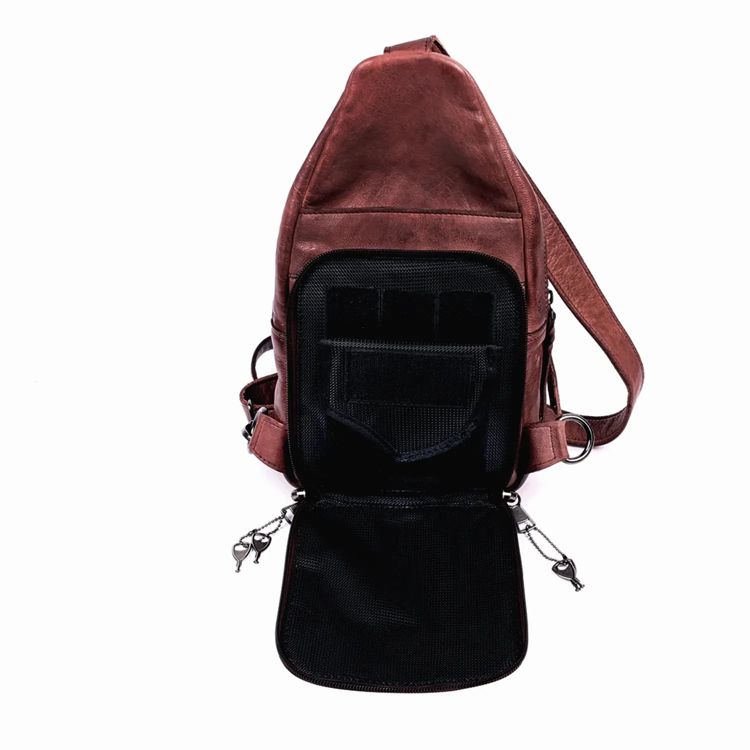 Taylor Leather Concealed Carry Sling Backpack