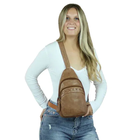 Taylor Leather Concealed Carry Sling Backpack