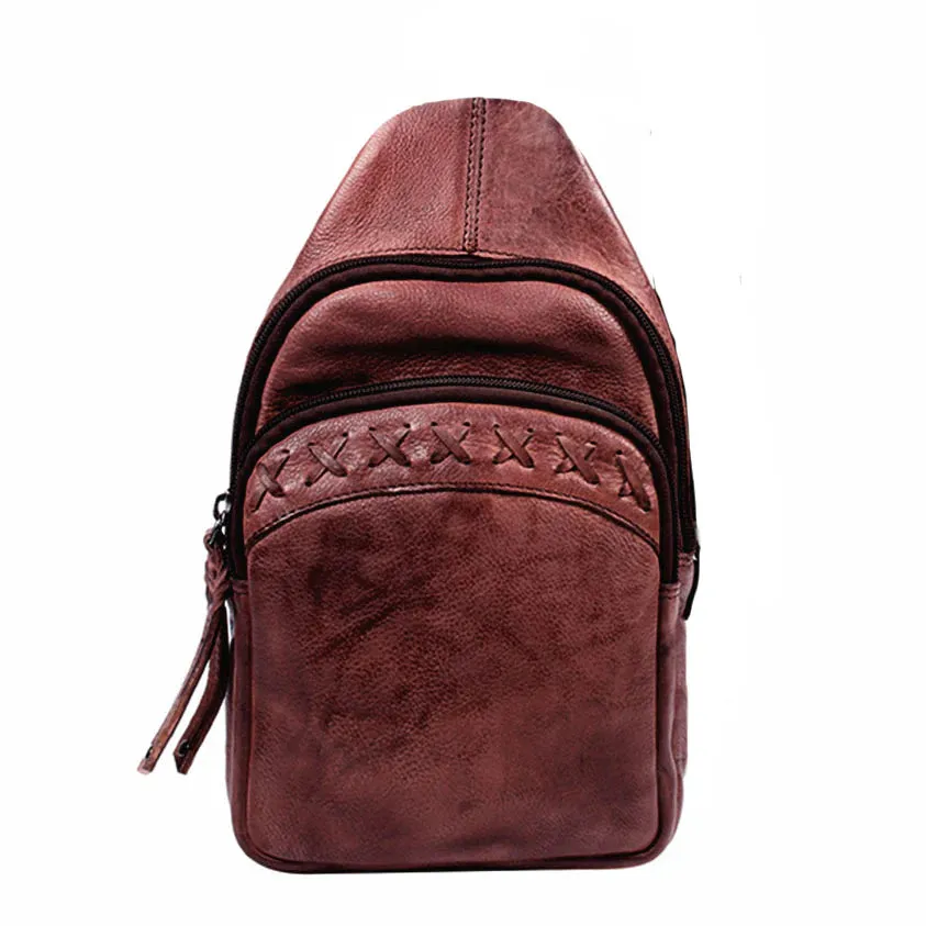 Taylor Leather Concealed Carry Sling Backpack