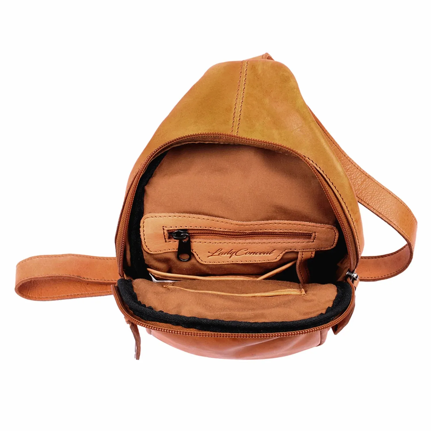 Taylor Leather Concealed Carry Sling Backpack