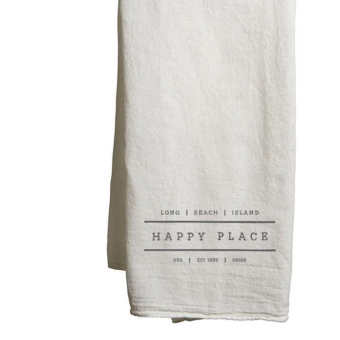 Tea Towel Customize Happy Place Design