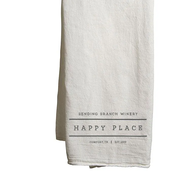 Tea Towel Customize Happy Place Design