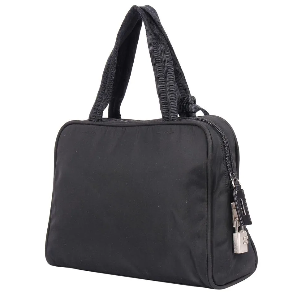 Tessuto Black Nylon Boston Satchel (Authentic Pre-Owned)