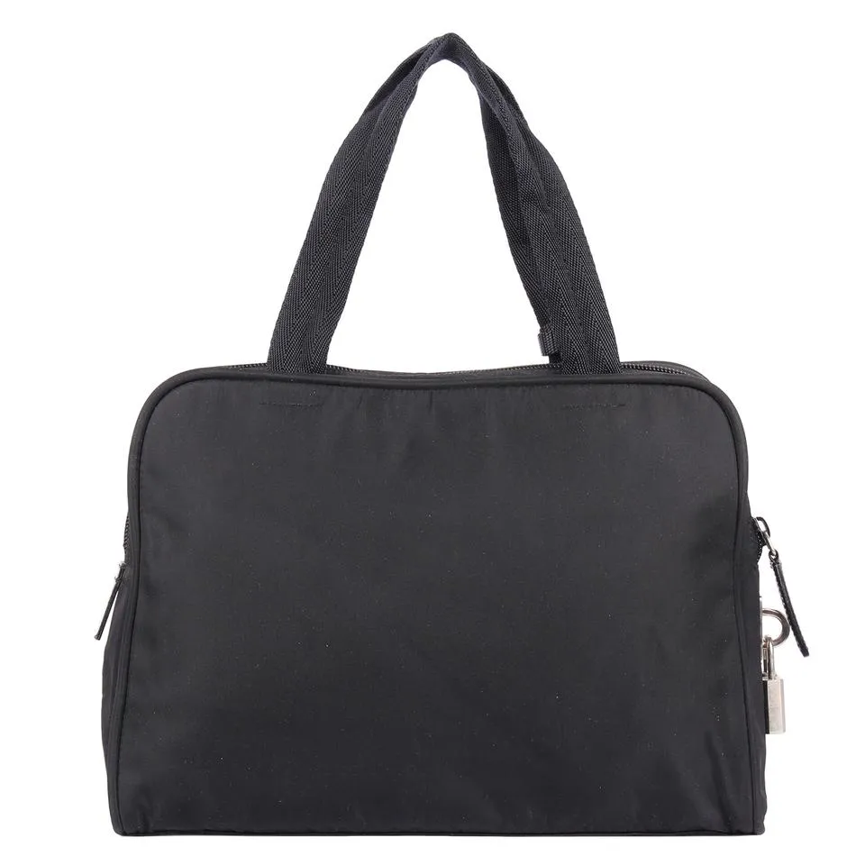 Tessuto Black Nylon Boston Satchel (Authentic Pre-Owned)