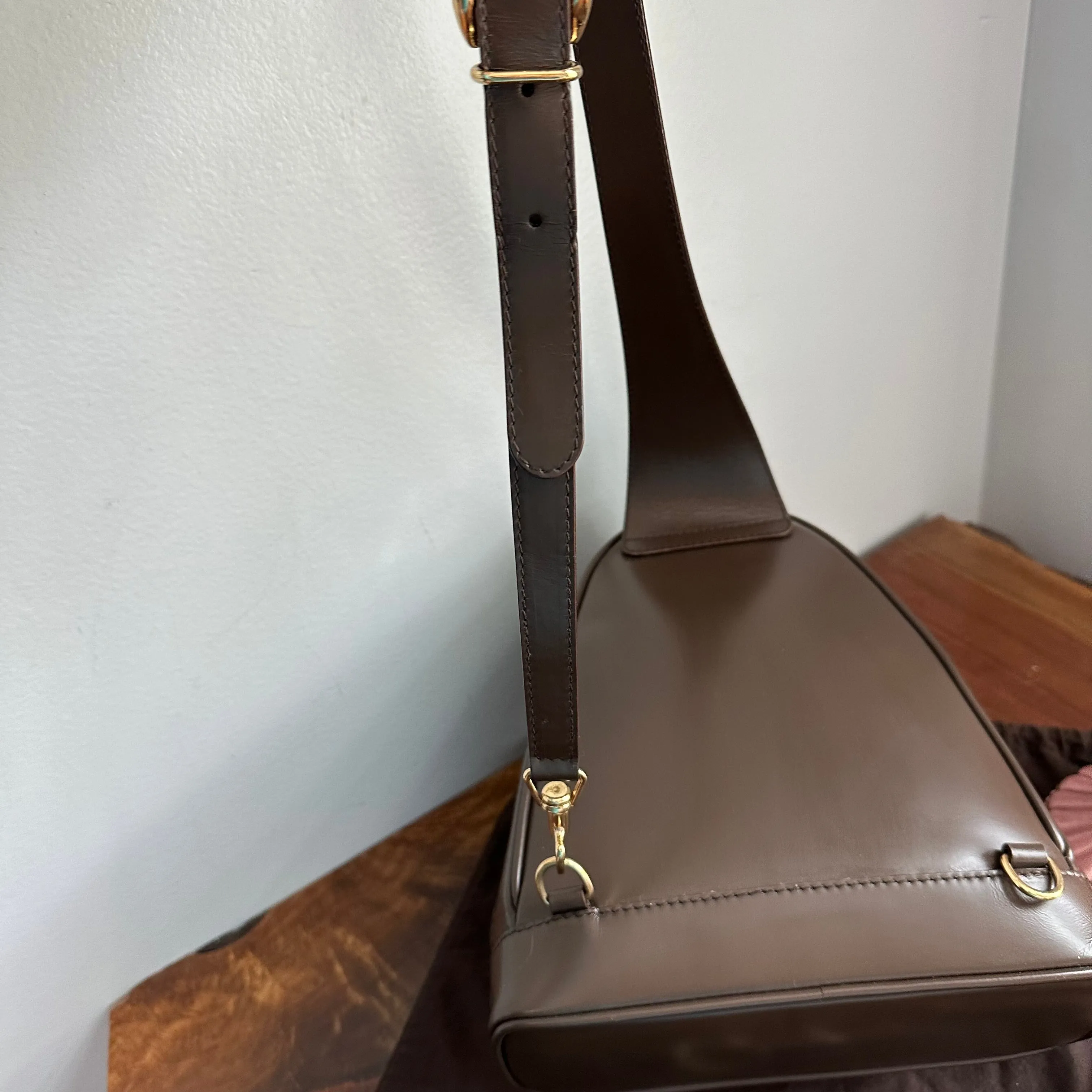 The Loon - Vintage Gucci Sling/Backpack in Brown Patent Leather