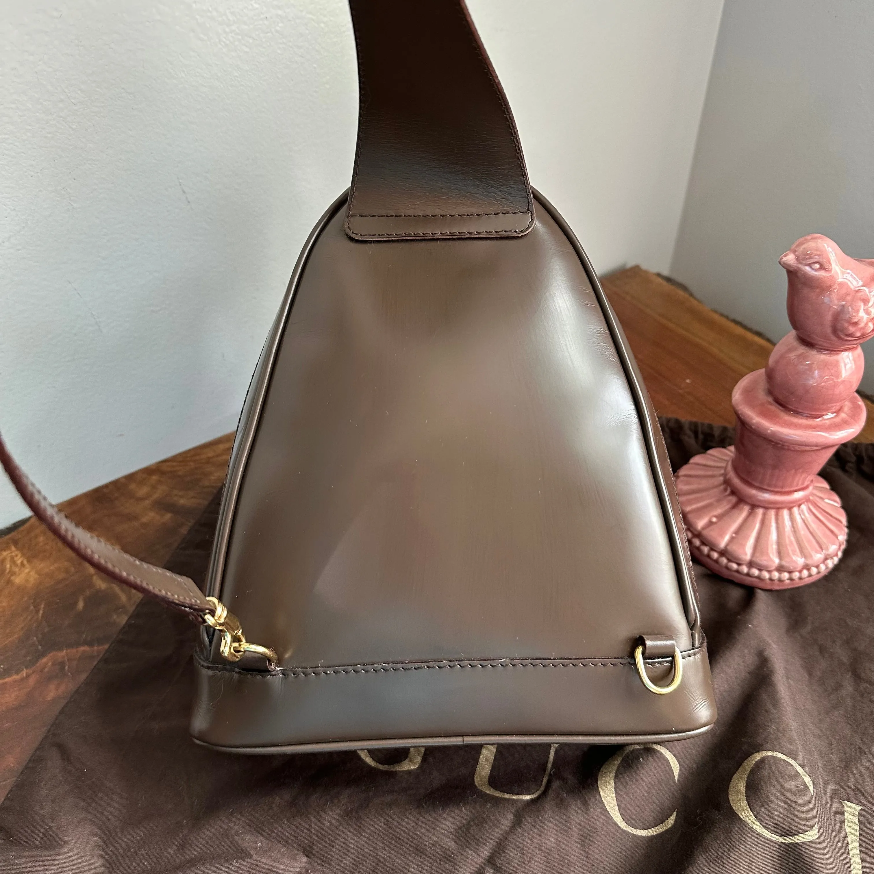 The Loon - Vintage Gucci Sling/Backpack in Brown Patent Leather