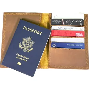 THE TOURIST PASSPORT LEATHER WALLET