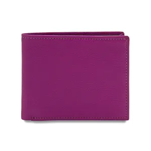 Wallet in Purple Calfskin