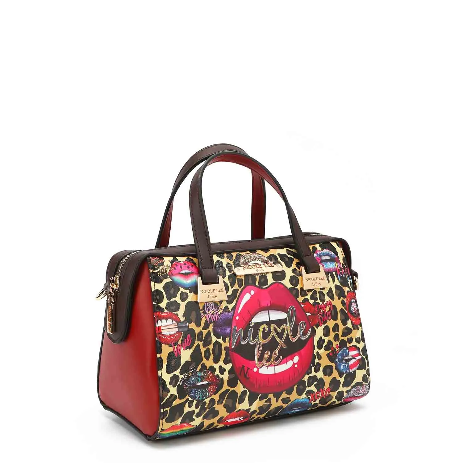 WILD LIPS 3 PIECE SET (Shopper, Mini Boston, Clutch)