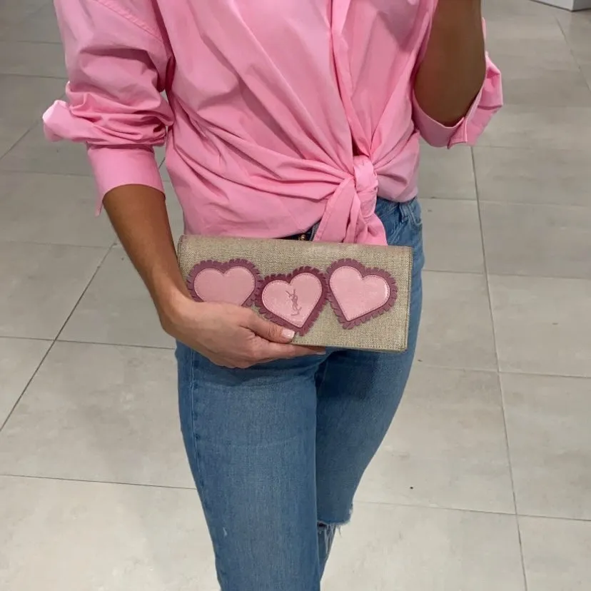 YSL Heart Clutch